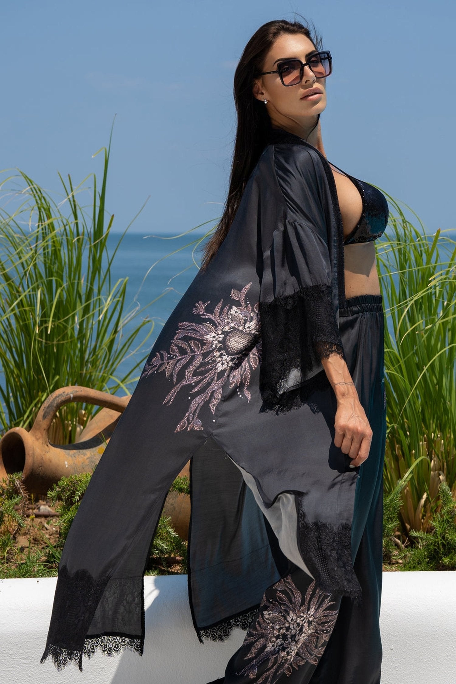 VISCOSE KIMONO - STAR DUST