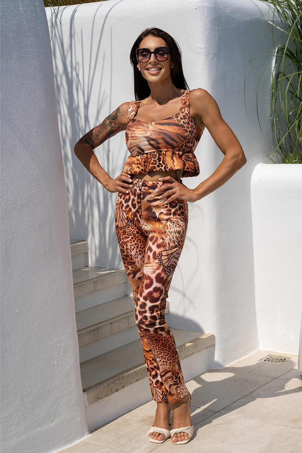 PEPLUM TOP - LEO SAND
