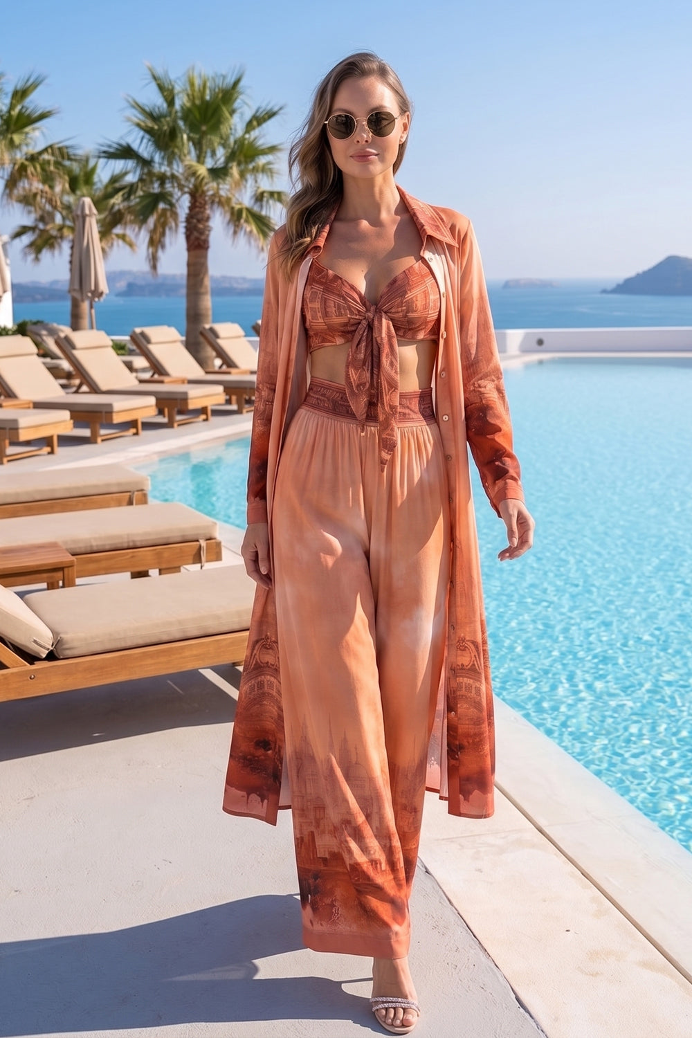 VISCOSE WRAP BUSTIER WITH FRONT TIES - ANCIENT TOWN