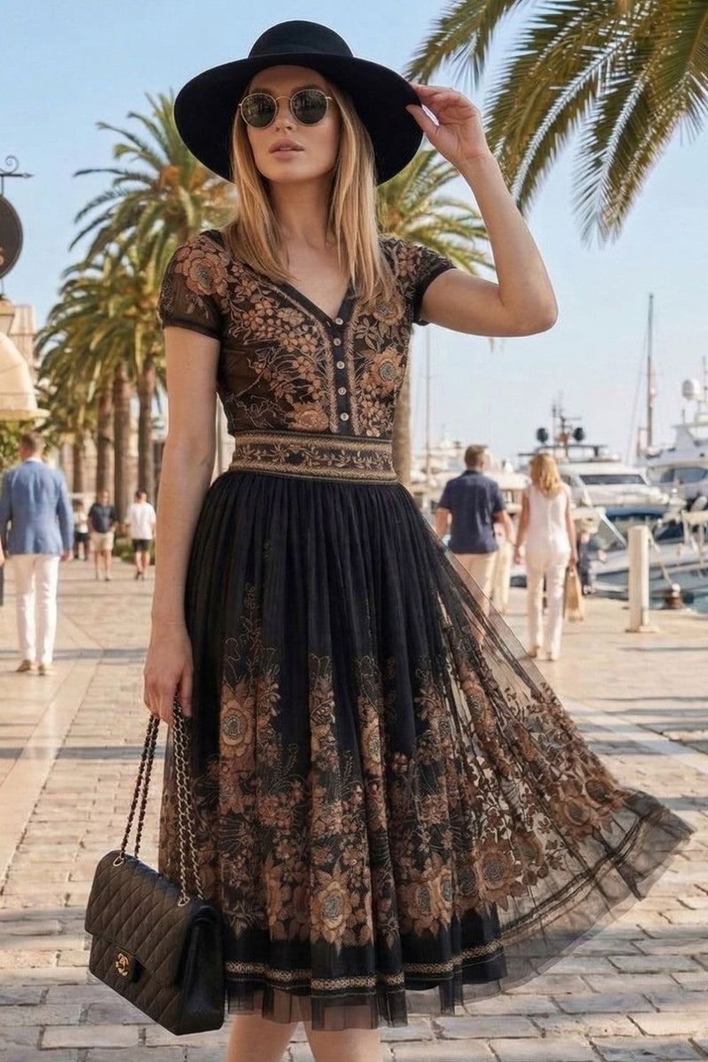 MESH SKIRT WITH ELASTIC WAIST AND VISCOSE LINING - GOLDEN ROSES JIORO ПОЛА ОТ МРЕЖА С ЕЛАСТИЧЕН КОЛАН И ВИСКОЗНА ПОДПЛАТА - GOLDEN ROSES JIORO