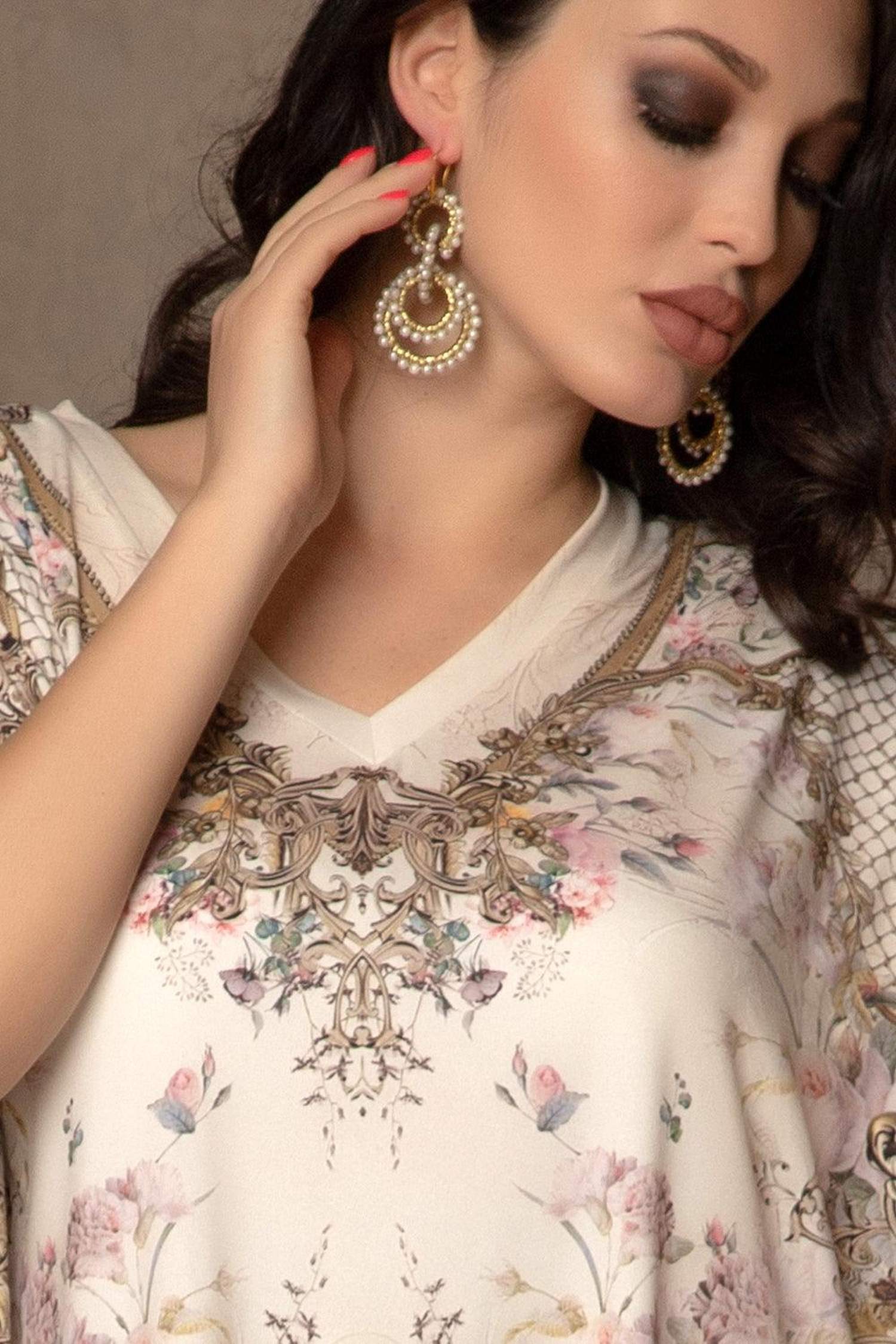 LOOSE BLOUSE -  BAROQUE FLOWERS