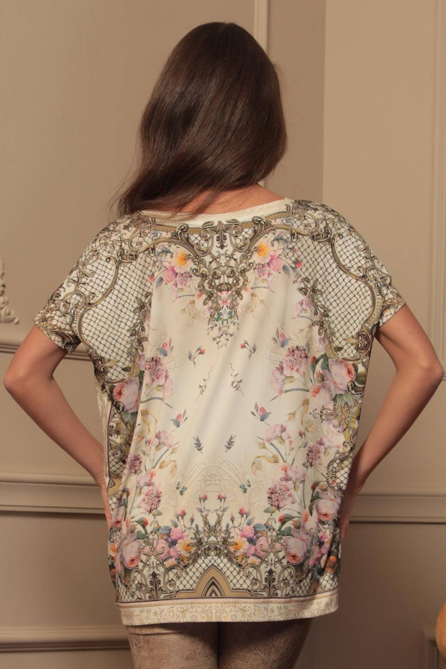 LOOSE BLOUSE -  BAROQUE FLOWERS