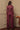BLOUSE WITH GATHERED NECKLINE AND LOGO PRINT - BURGUNDY LOGO JIORO БЛУЗА ОТ ФИНО ПЛЕТИВО - BURGUNDY LOGO JIORO