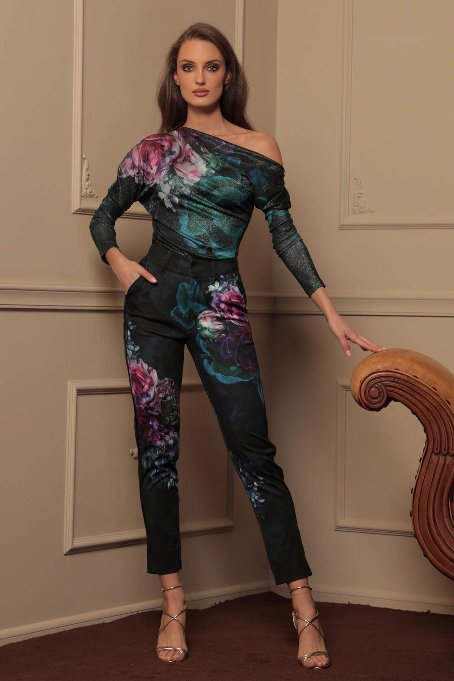 CLASSIC PANTS - PEONIES