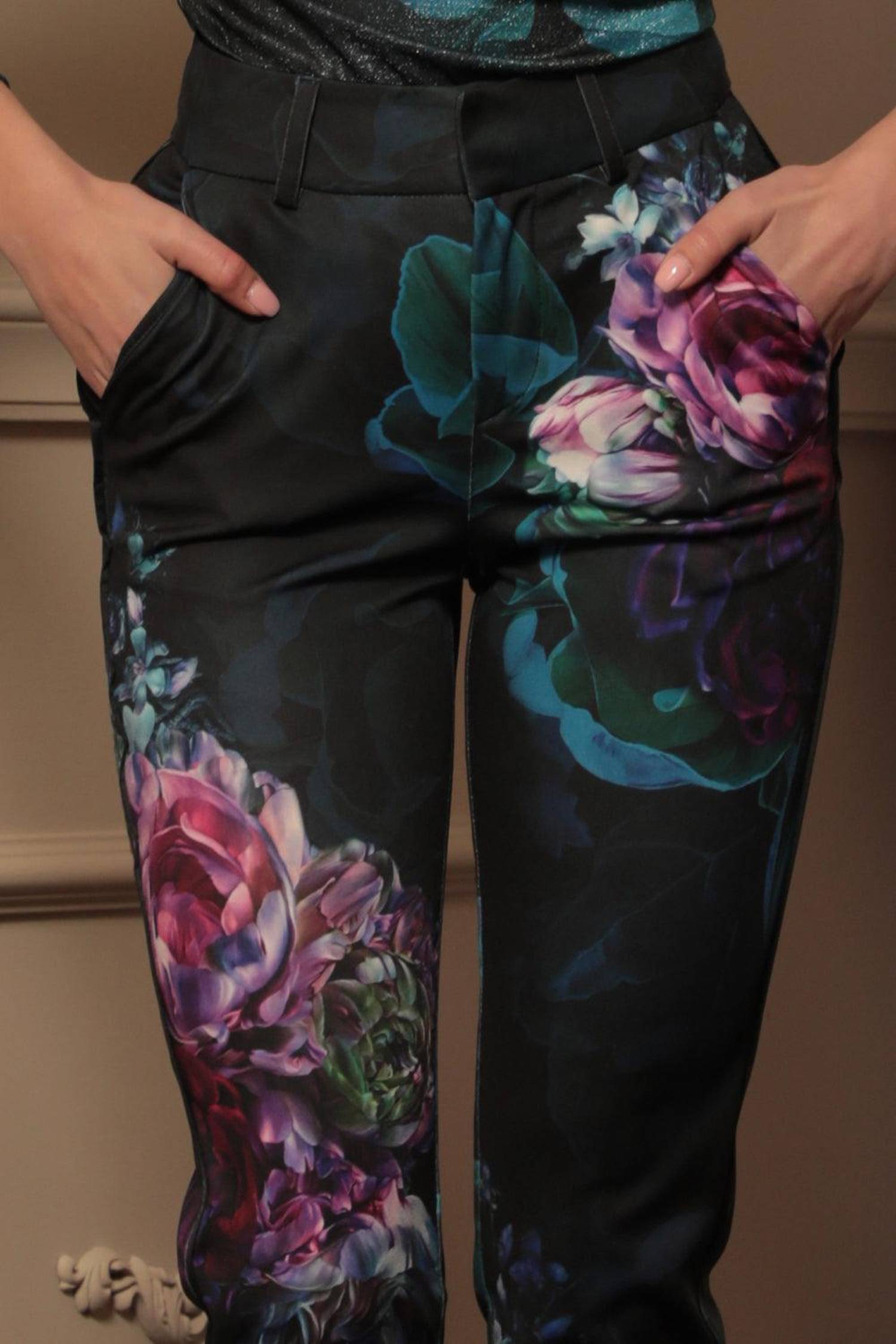 CLASSIC PANTS - PEONIES