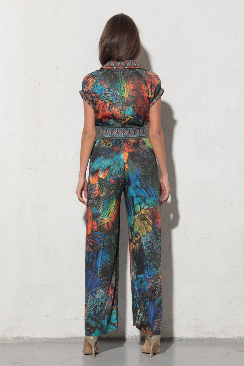 BLUSE MIT RAGLANÄRMEL AUS VISKOSE - AMAZONIA