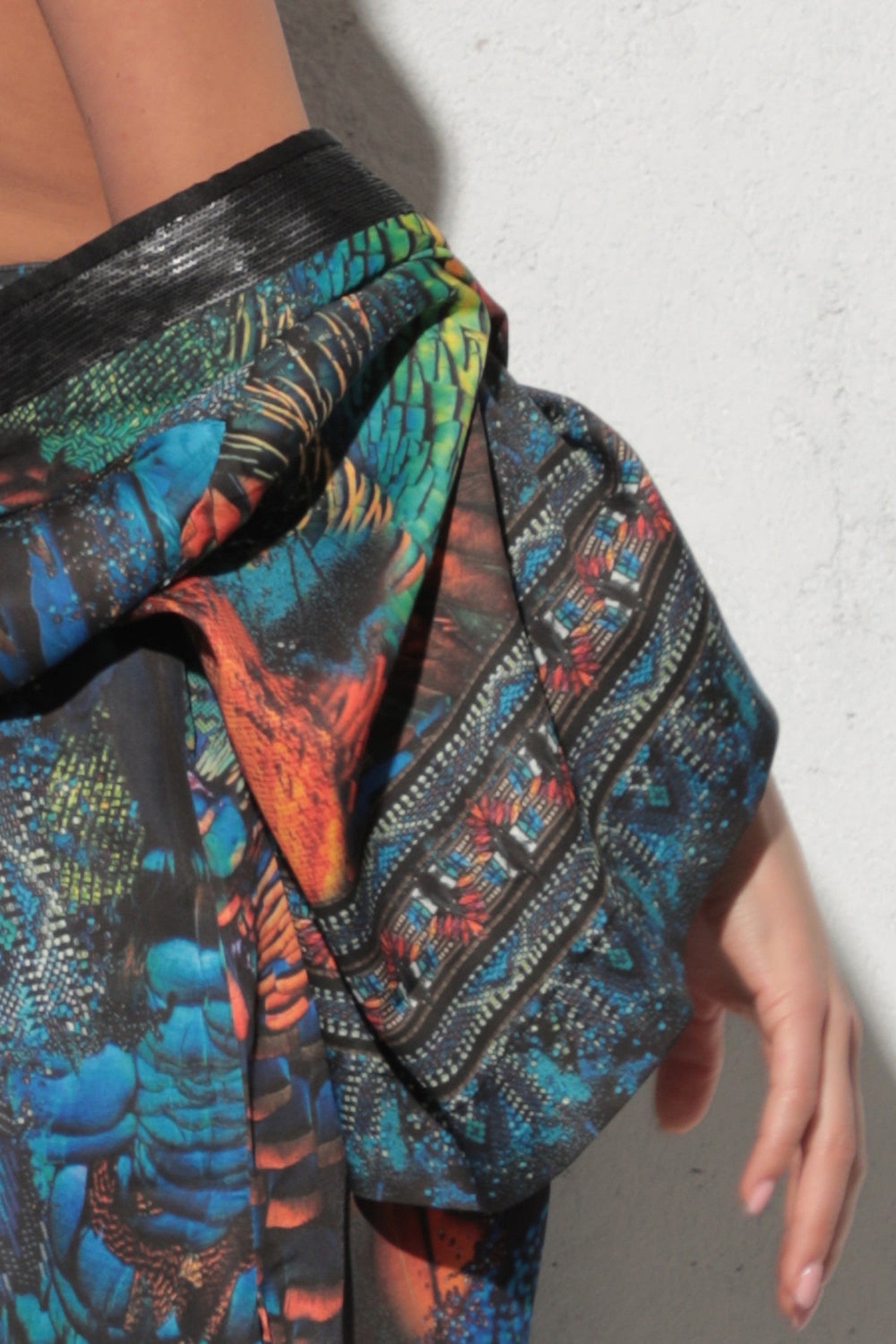 KIMONO CROP AUS VISKOSE - AMAZONIA