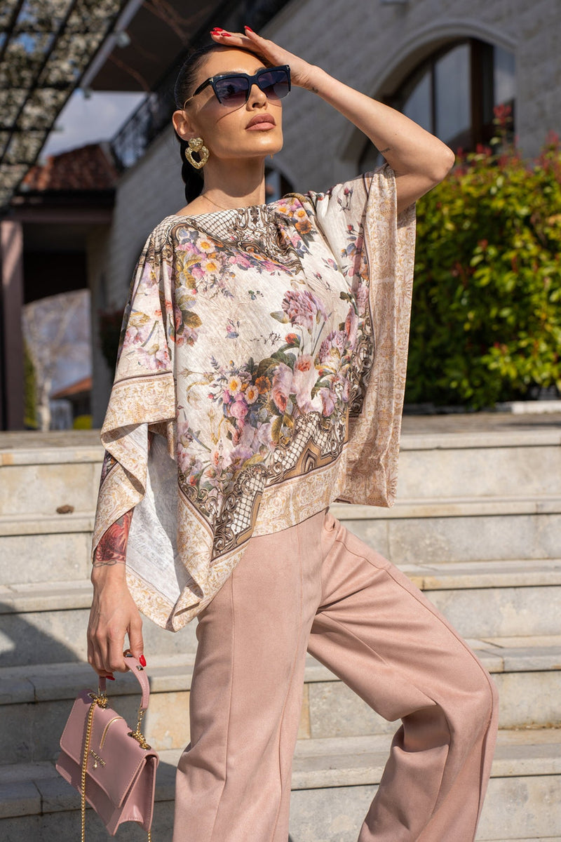 BLUSA LARGA - FIORI BAROCCHI