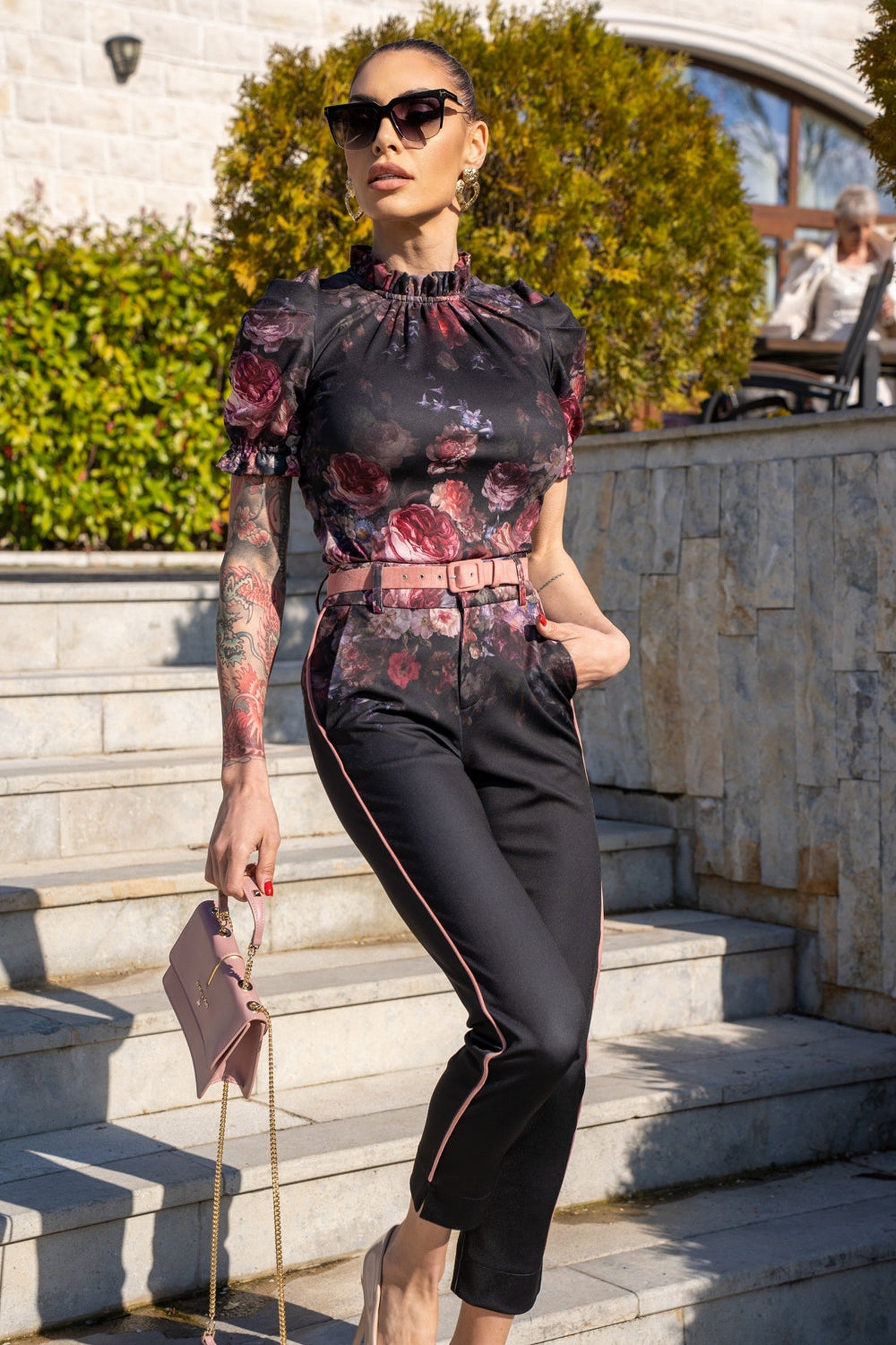 PANTALONI CLASSICI - FIORI VINTAGE