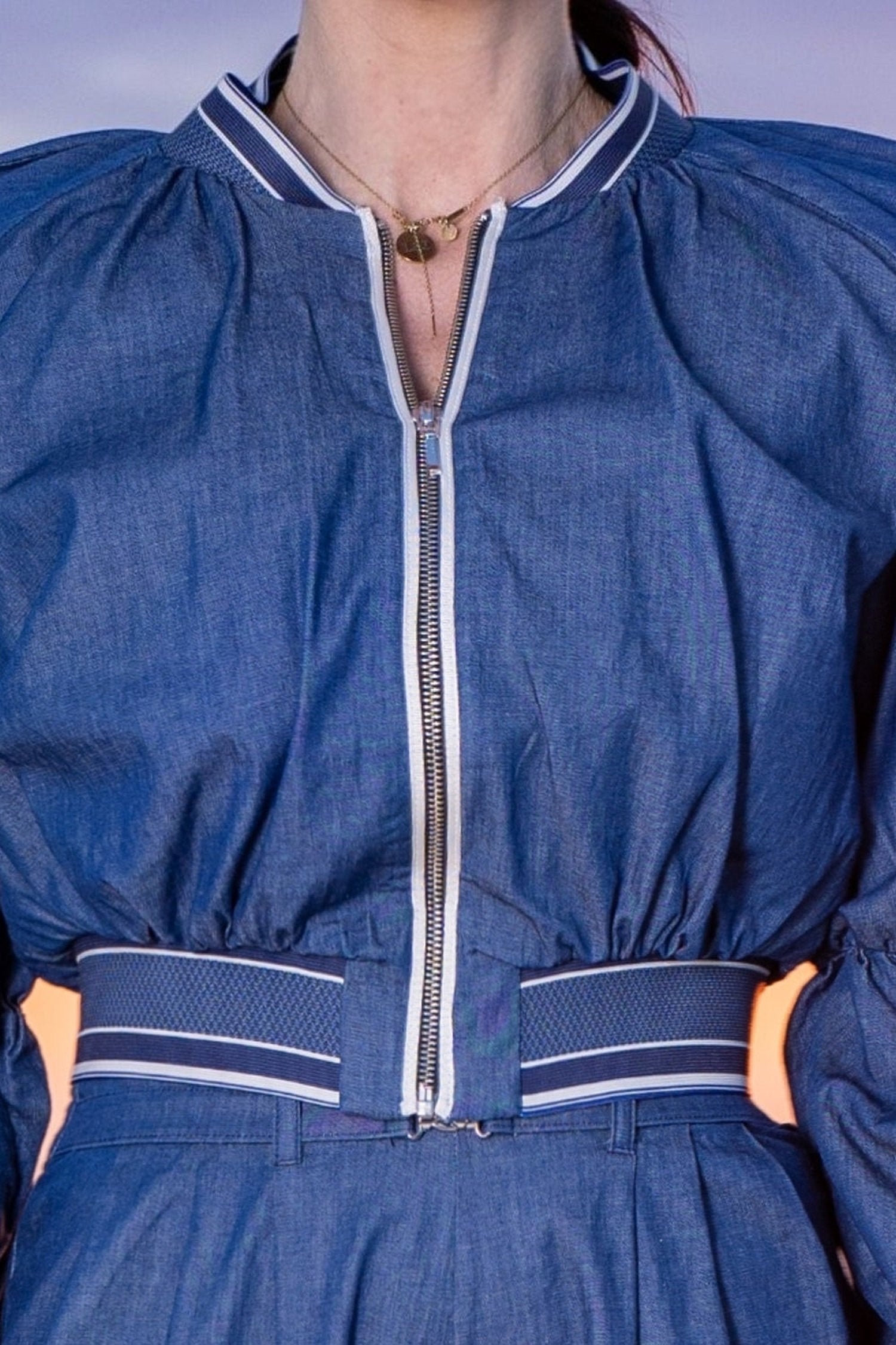 DŽÍNOVÁ BOMBER BUNDA - ZÁKLADY
