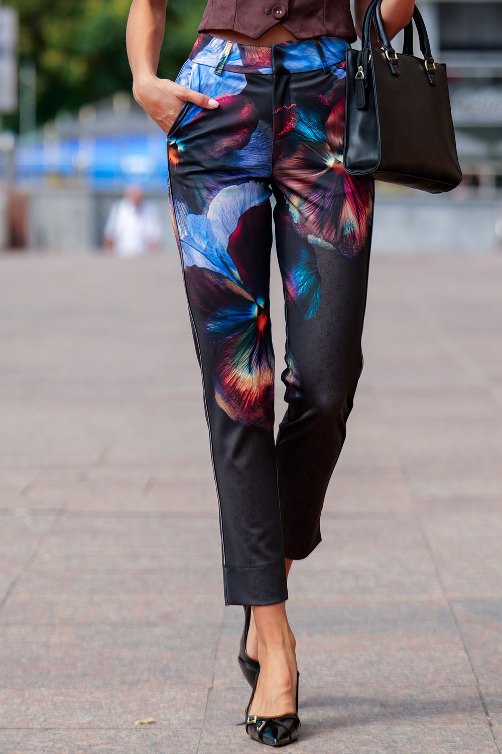 CLASSIC VISCOSE PANTS - VIOLET