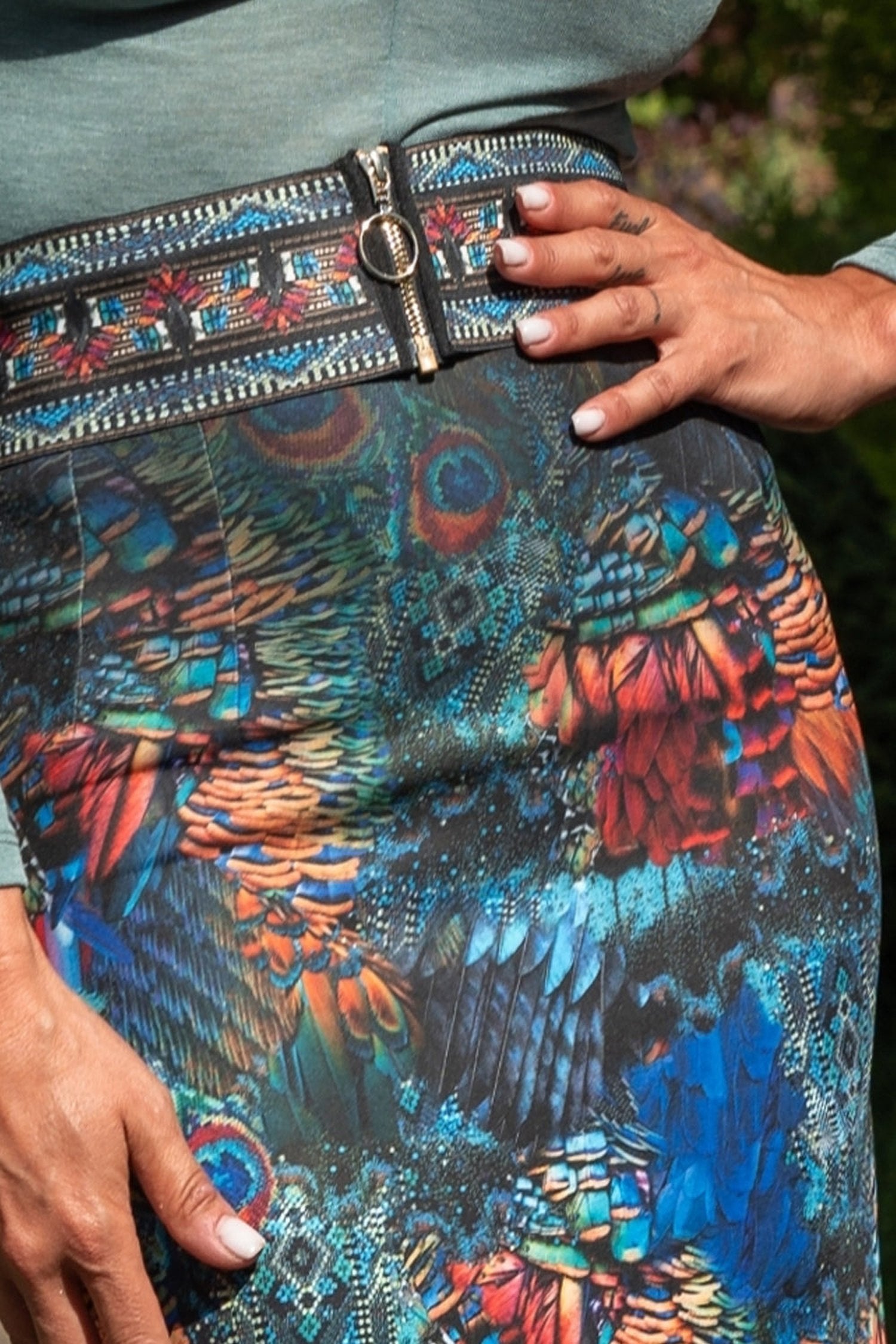 ELASTICKÝ ŠIROKÝ OPASOK SO ZIPSOM - AMAZONIA