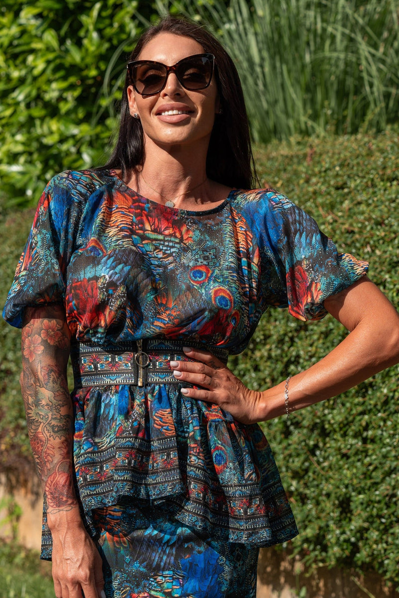 CHEMISE EN CHIFFON LÂCHE - AMAZONIA