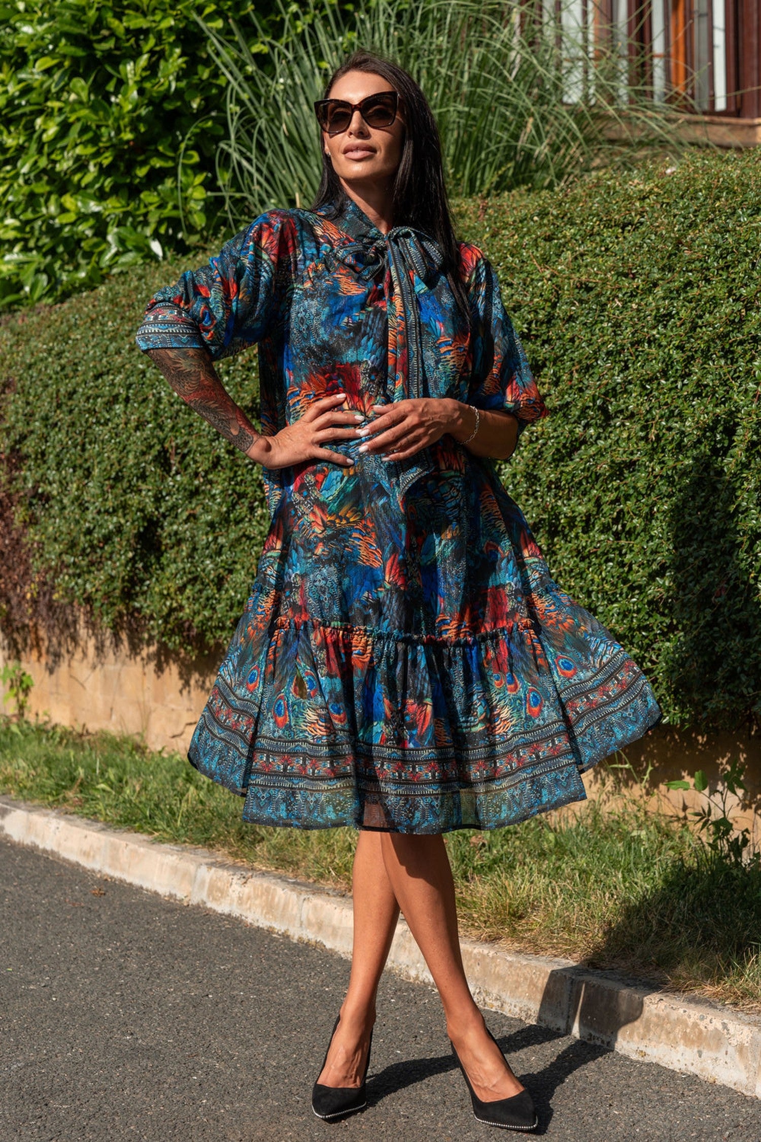 LOCKERE PASSFORM KLEID - AMAZONIA