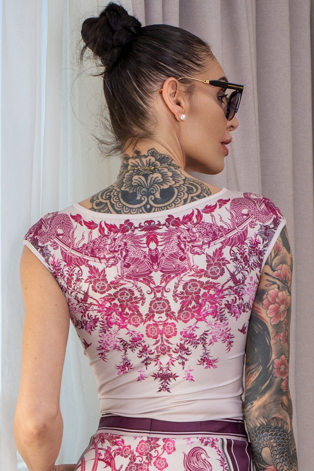 BASIC T-SHIRT - ASIA BORDEAUX
