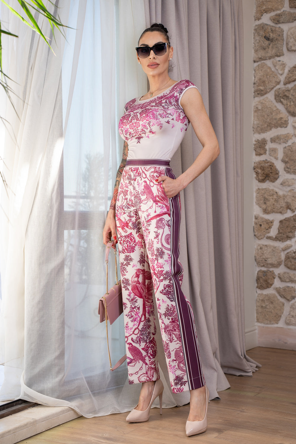 BASIC T-SHIRT - ASIA BORDEAUX