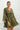 SHORT TENCEL DRESS WITH WIDE SLEEVES IN OLIVE GREEN - ESSENTIALS