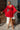 SHORT TENCEL DRESS WITH WIDE SLEEVES IN RED - ESSENTIALS JIORO КЪСА БОХО РОКЛЯ ОТ ТЕНСЕЛ С ГОЛ ГРЪБ В ЧЕРВЕНО - ESSENTIALS JIORO