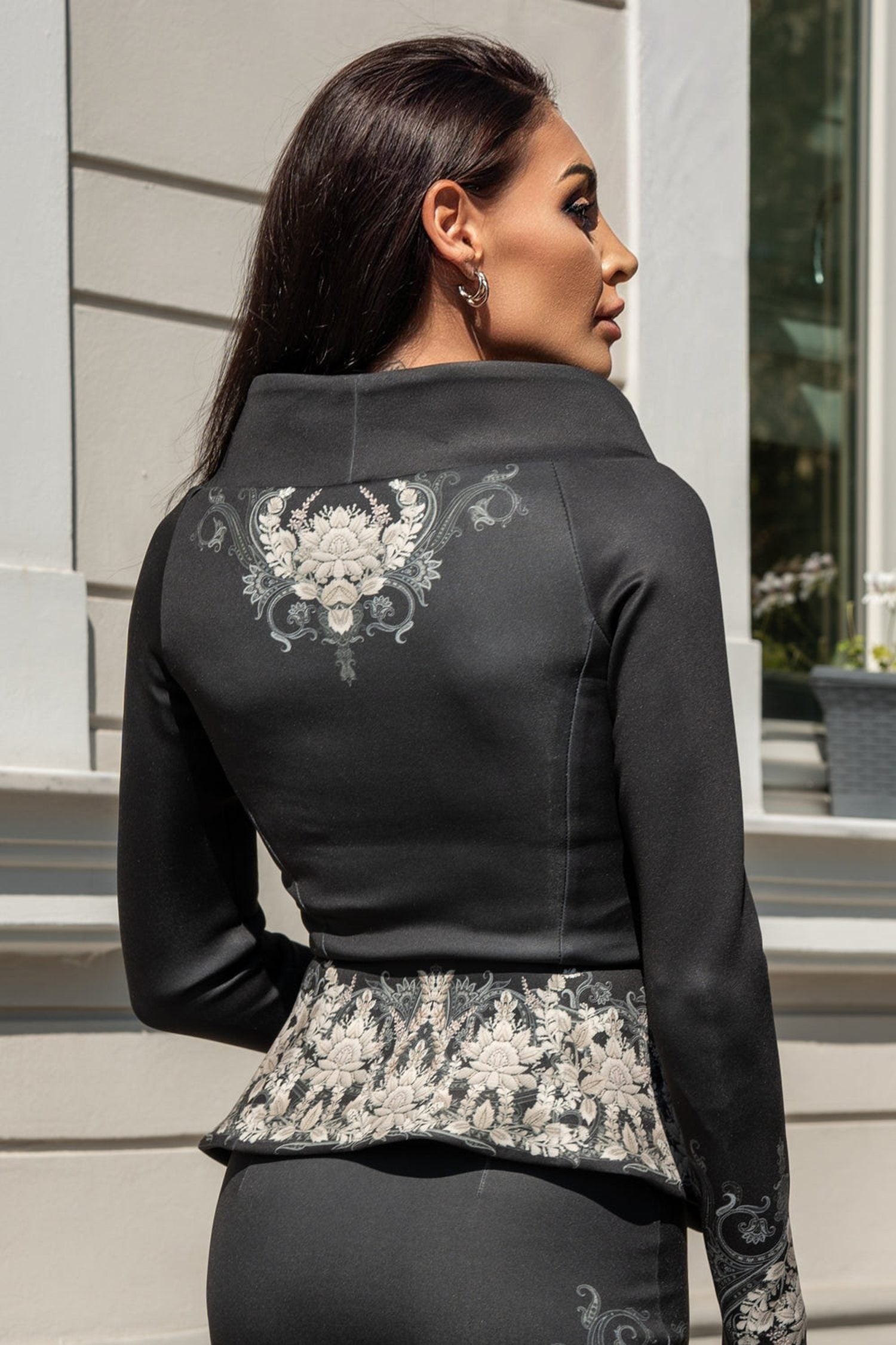BLAZER MIT ASYMMETRIE - FROZEN LOTUS