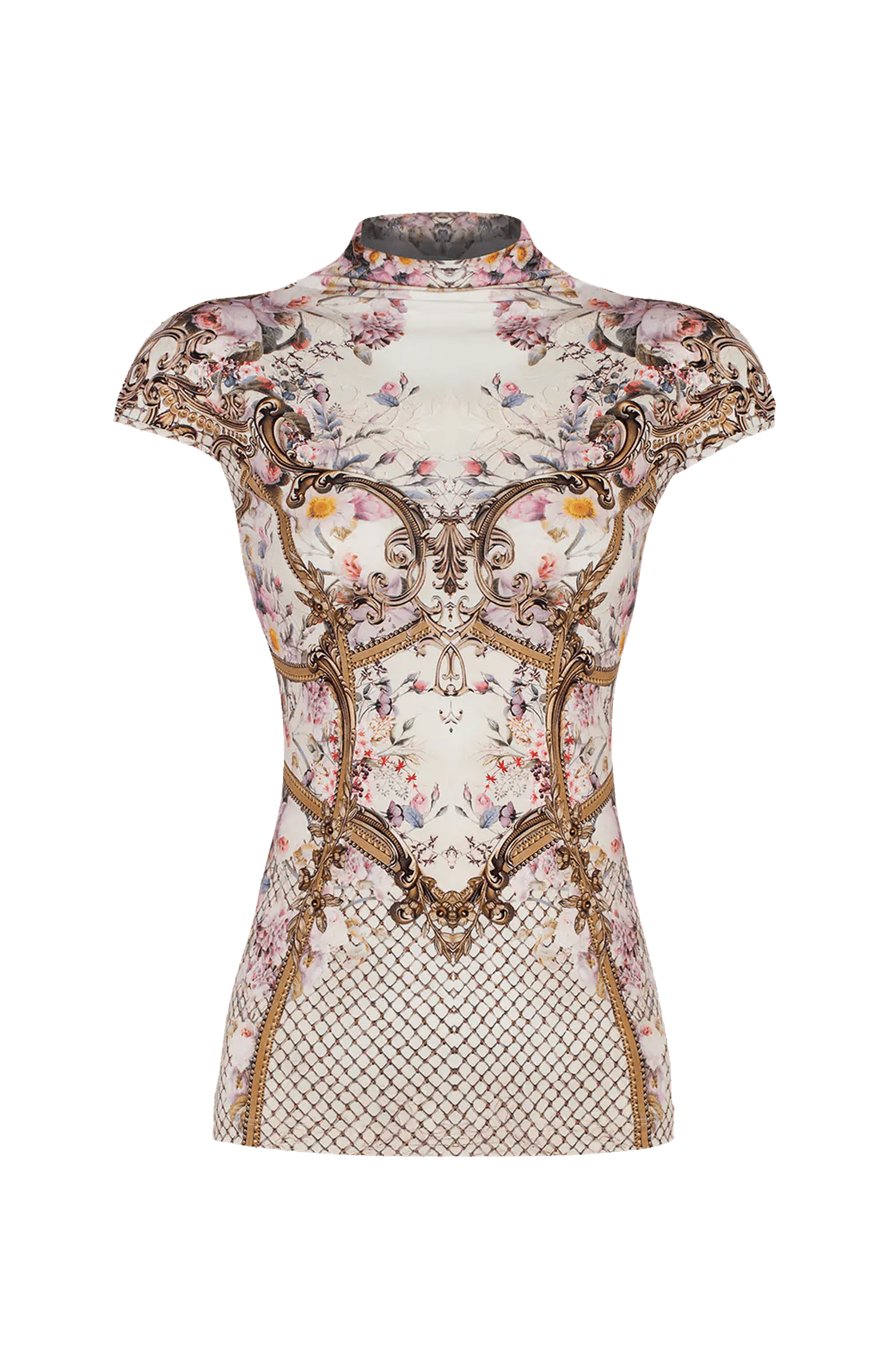 BASIC BLOUSE - BAROQUE FLOWERS JIORO БЕЙСИК ТОП - BAROQUE FLOWERS JIORO