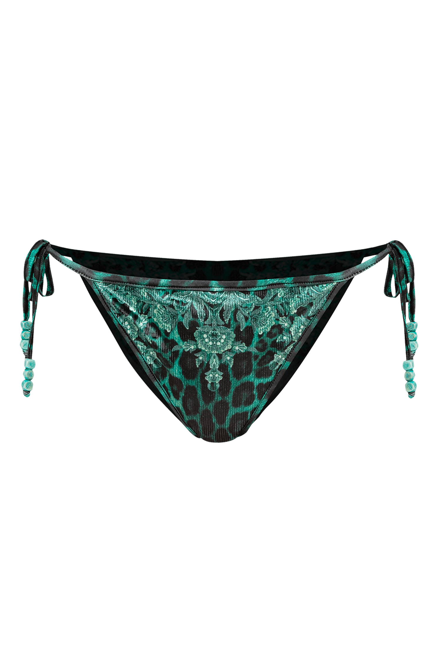 VELVET SWIM BOTTOM - LEO NEON GREEN