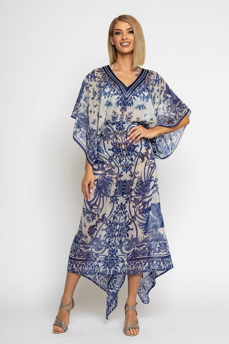 SILK COTTON TUNIC - ASIA SKY