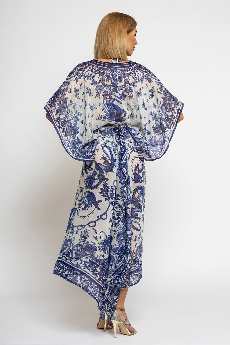 SILK COTTON TUNIC - ASIA SKY