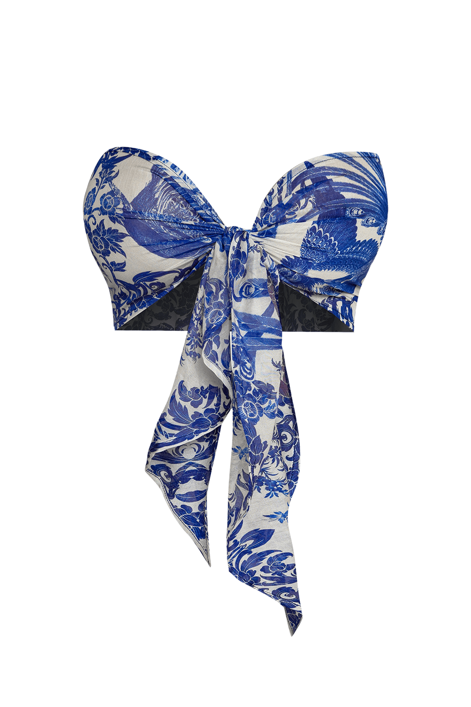 COTTON SILK PAREO AND SCARF SET - ASIA SKY