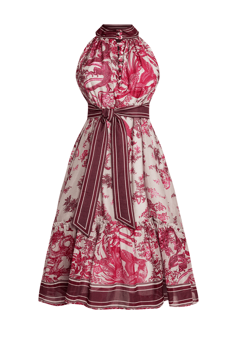 ŠATY Z CHIFÓNU BEZ RUKÁVOV - ASIA BORDEAUX