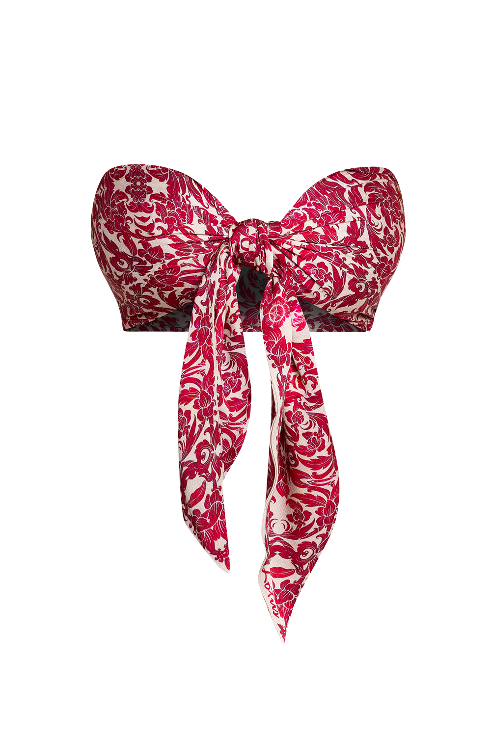 LOOSE PANTS AND VISCOSE SCARF SET - ASIA BORDEAUX