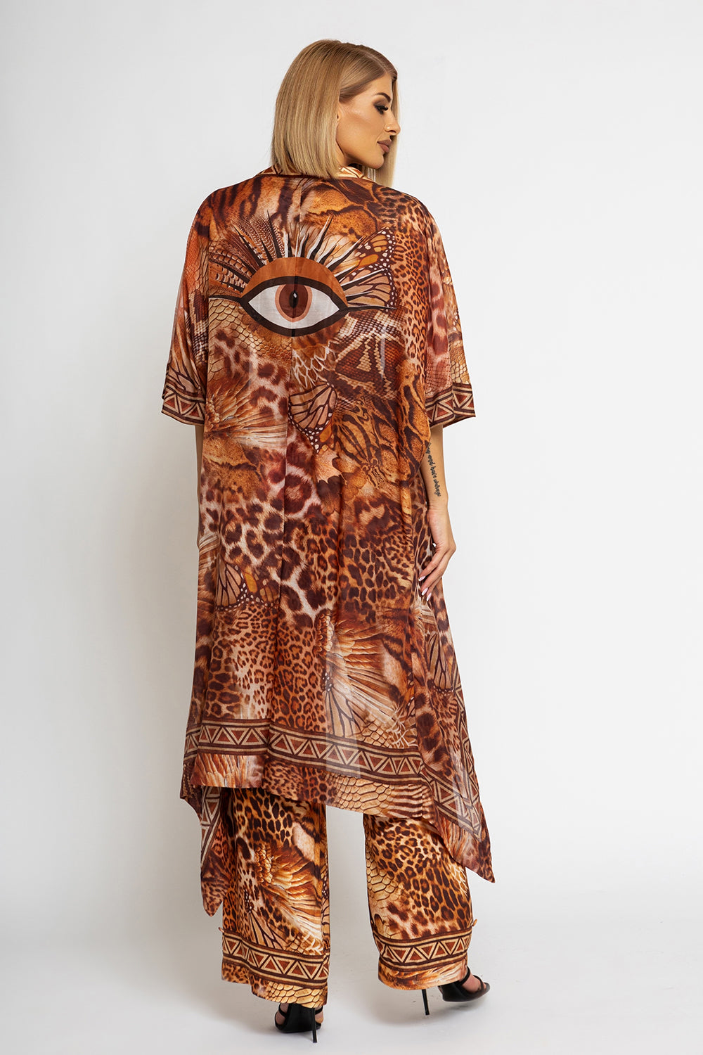SEIDENBAUMWOLL-KIMONO - LEO SAND