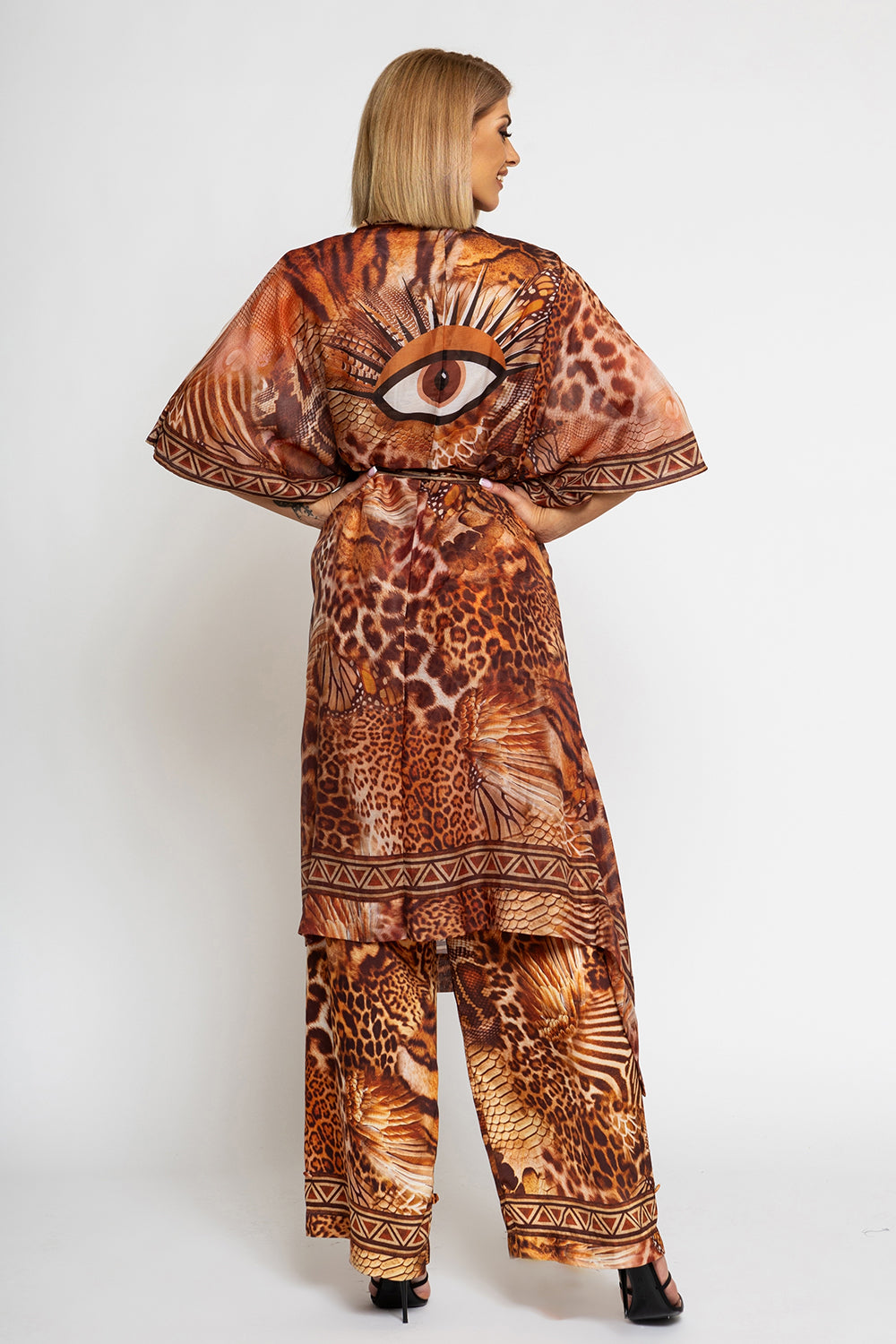 SEIDENBAUMWOLL-KIMONO - LEO SAND