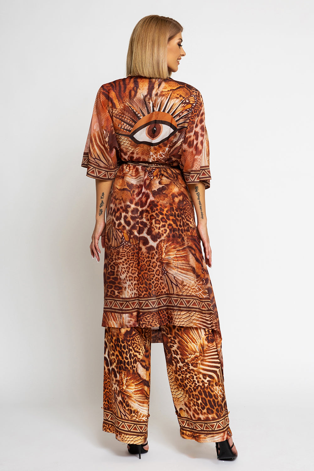 SEIDENBAUMWOLL-KIMONO - LEO SAND