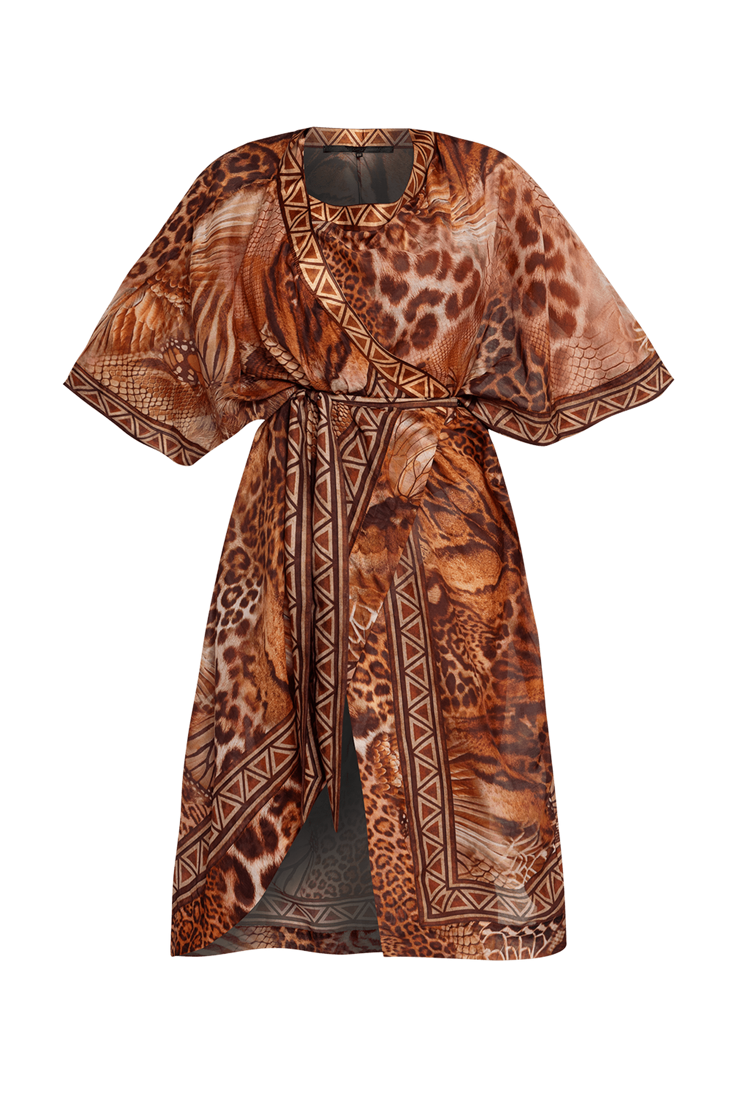 SILK COTTON KIMONO - LEO SAND