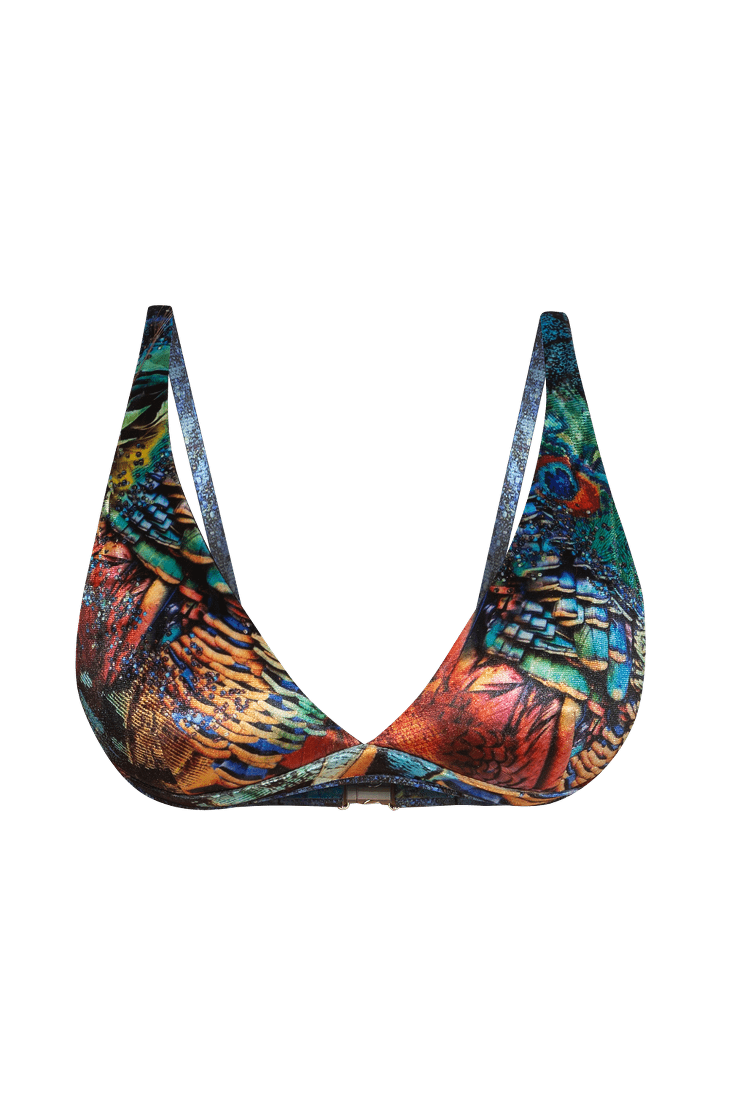 TRIANGLE TOP IN VELVET - AMAZONIA