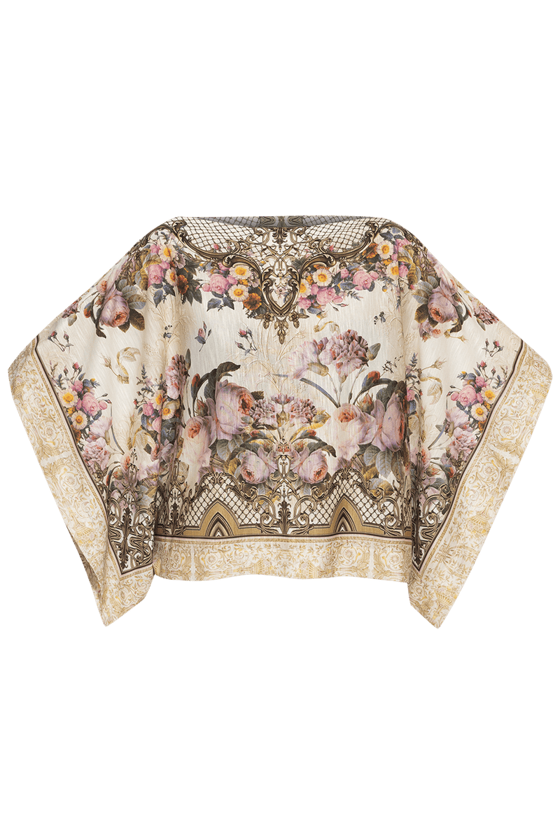 BLUSA LARGA - FIORI BAROCCHI