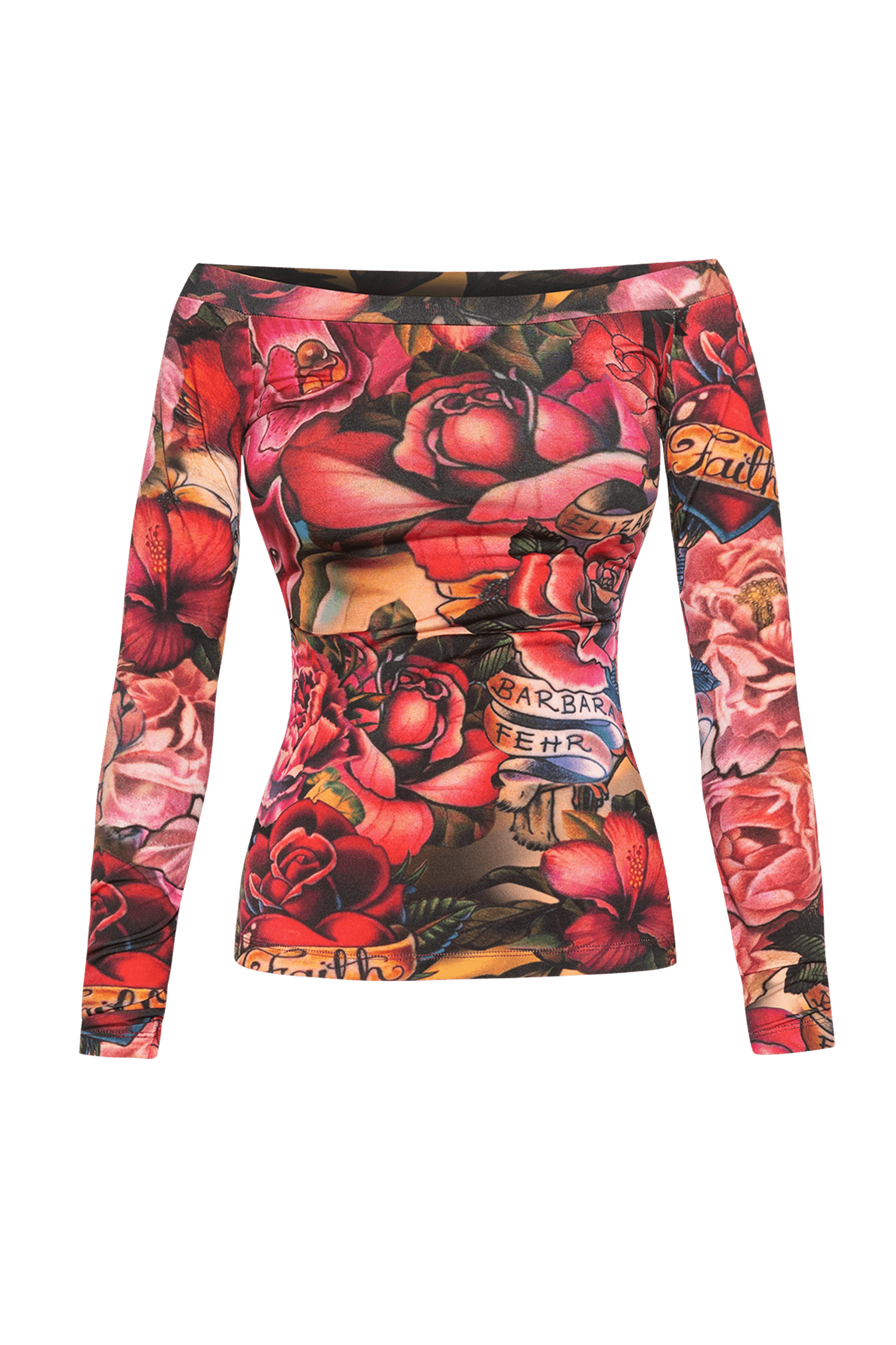 OFF-SHOULDER BLOUSE - TATTOO STAR