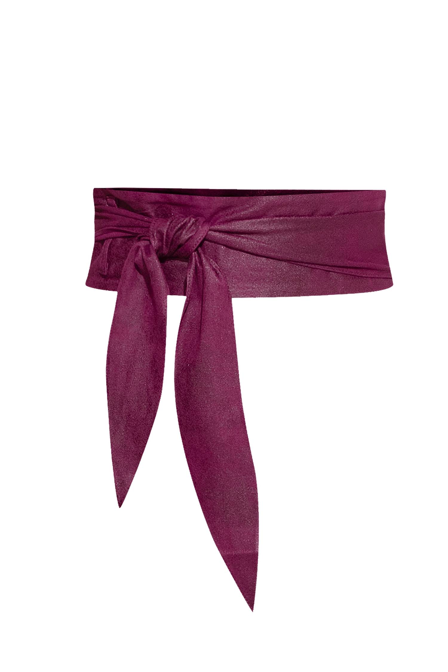 WRAP-STYLE BELT - SUEDE-LIKE IN BURGUNDY - ESSENTIALS