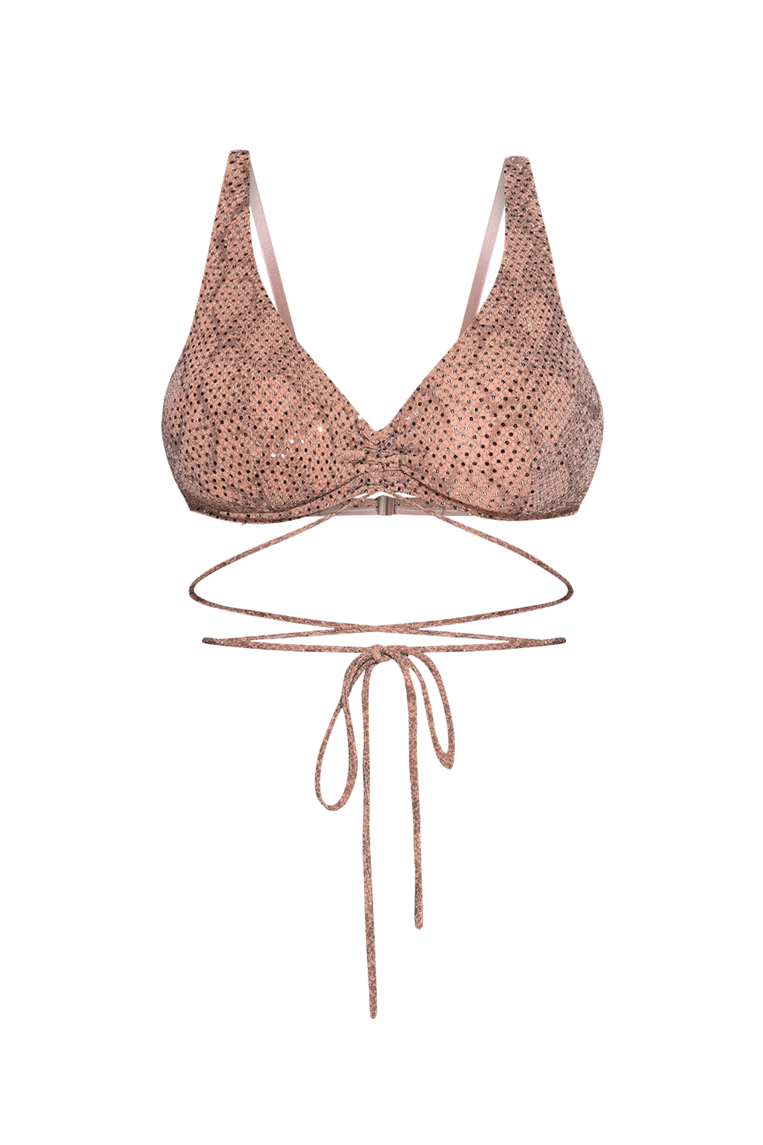 DREIECK-OBERTEIL IN PUDER MIT GLITZER - ESSENTIALS