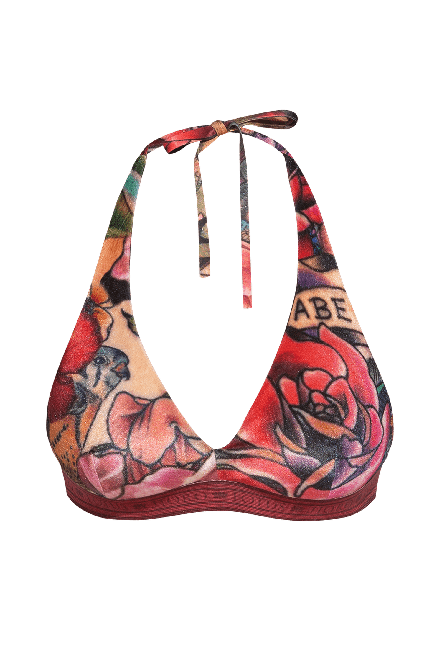 TRIANGLE VELVET TOP - TATTOO STAR