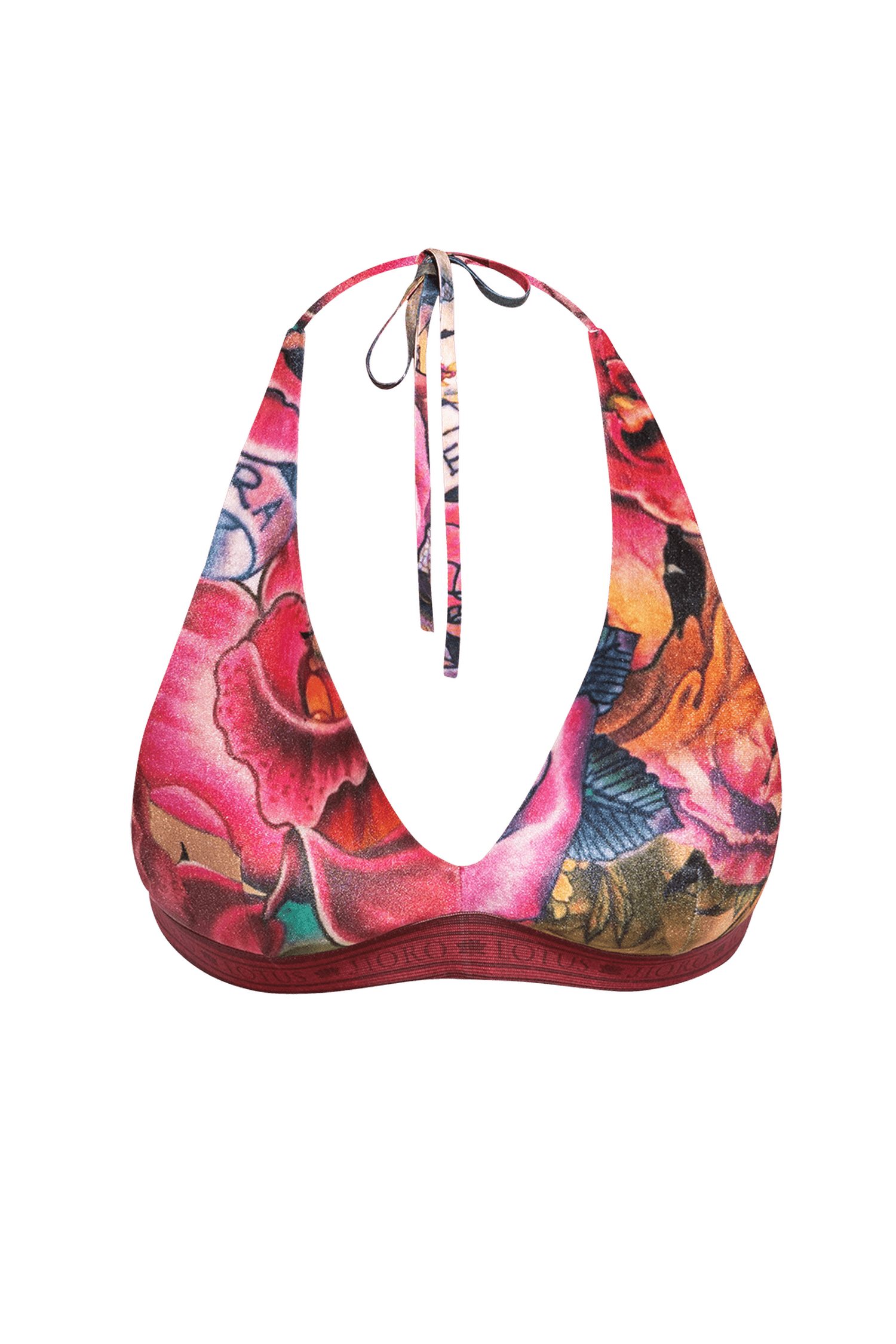 TRIANGLE VELVET TOP - TATTOO STAR