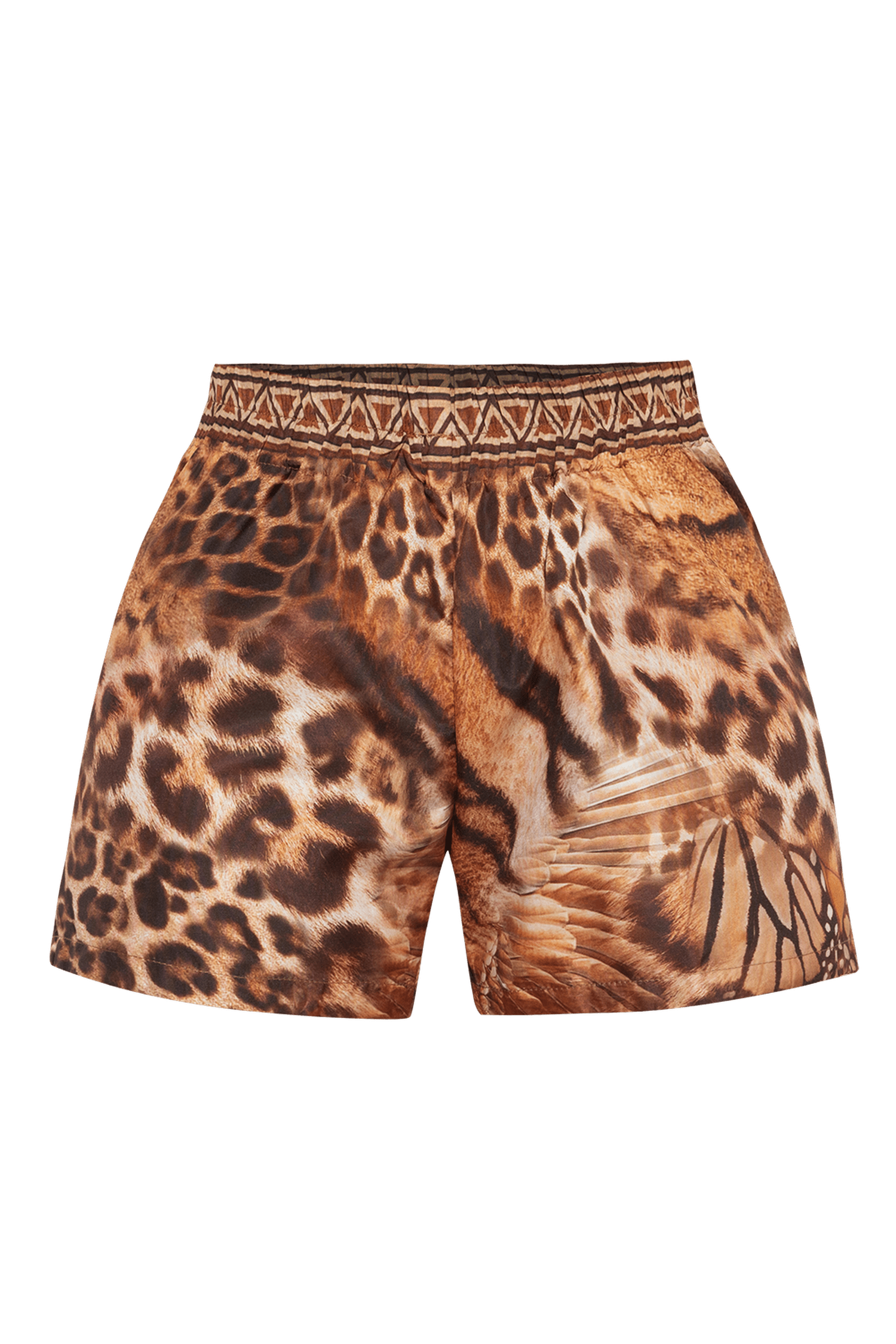 SATIN VISCOSE SHORTS - LEO SAND