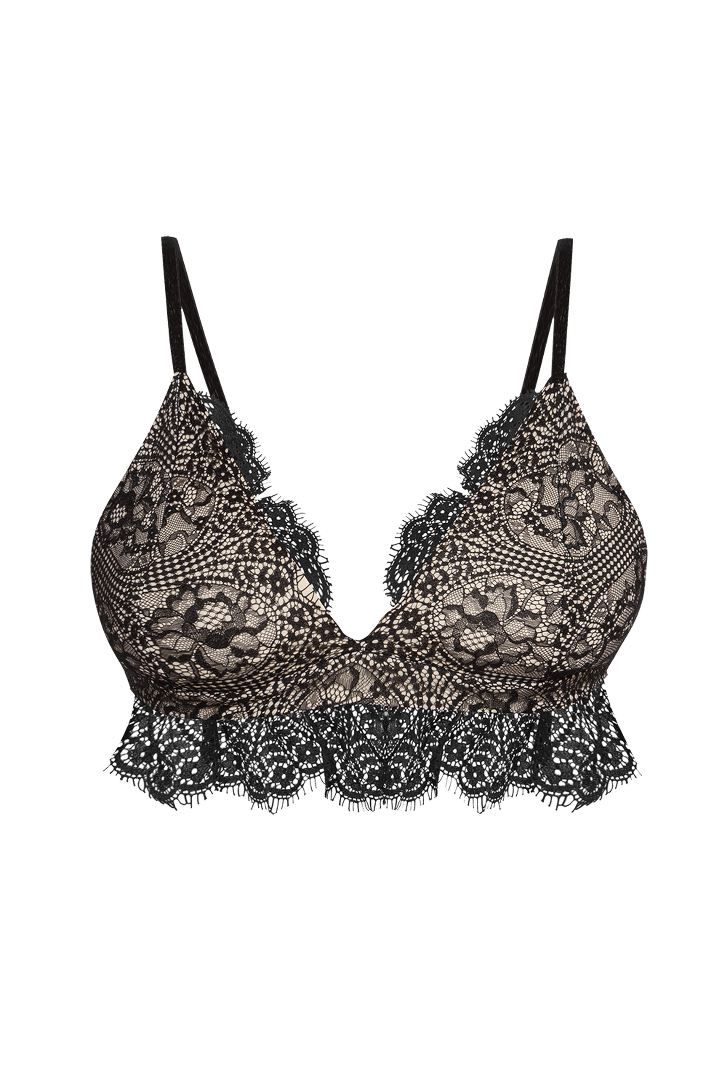 BLACK LACE TOP - ESSENTIALS