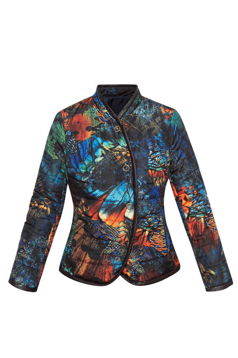 LIGHTLY COATED JACKET WITH QUILTED LINING - AMAZONIA JIORO ЛЕКО ПРОМАЗАНО ЯКЕ С ВАТА - AMAZONIA JIORO
