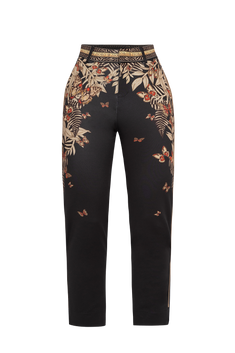 CLASSIC VISCOSE PANTS - MIDNIGHT BUTTERFLIES JIORO КЛАСИЧЕСКИ ПАНТАЛОН ОТ ВИСКОЗА - MIDNIGHT BUTTERFLIES JIORO