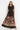 LONG FINE NET DRESS WITH BOAT NECKLINE - MIDNIGHT BUTTERFLIES