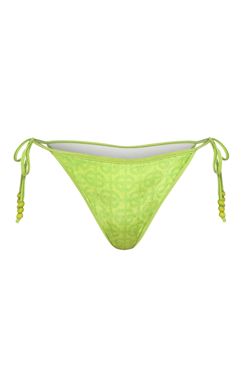 VELVET SWIM BOTTOM - ACID GREEN LOGO JIORO ДОЛНИЩЕ ОТ КАДИФЕ - ACID GREEN LOGO JIORO