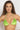 VELVET TRIANGLE TOP - ACID GREEN LOGO JIORO ГОРНИЩЕ ОТ КАДИФЕ ТИП ТРИЪГЪЛНИК – ACID GREEN LOGO JIORO