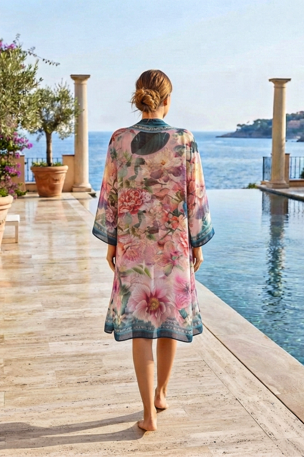 CHIFFON PAREO - DEEP SUMMER