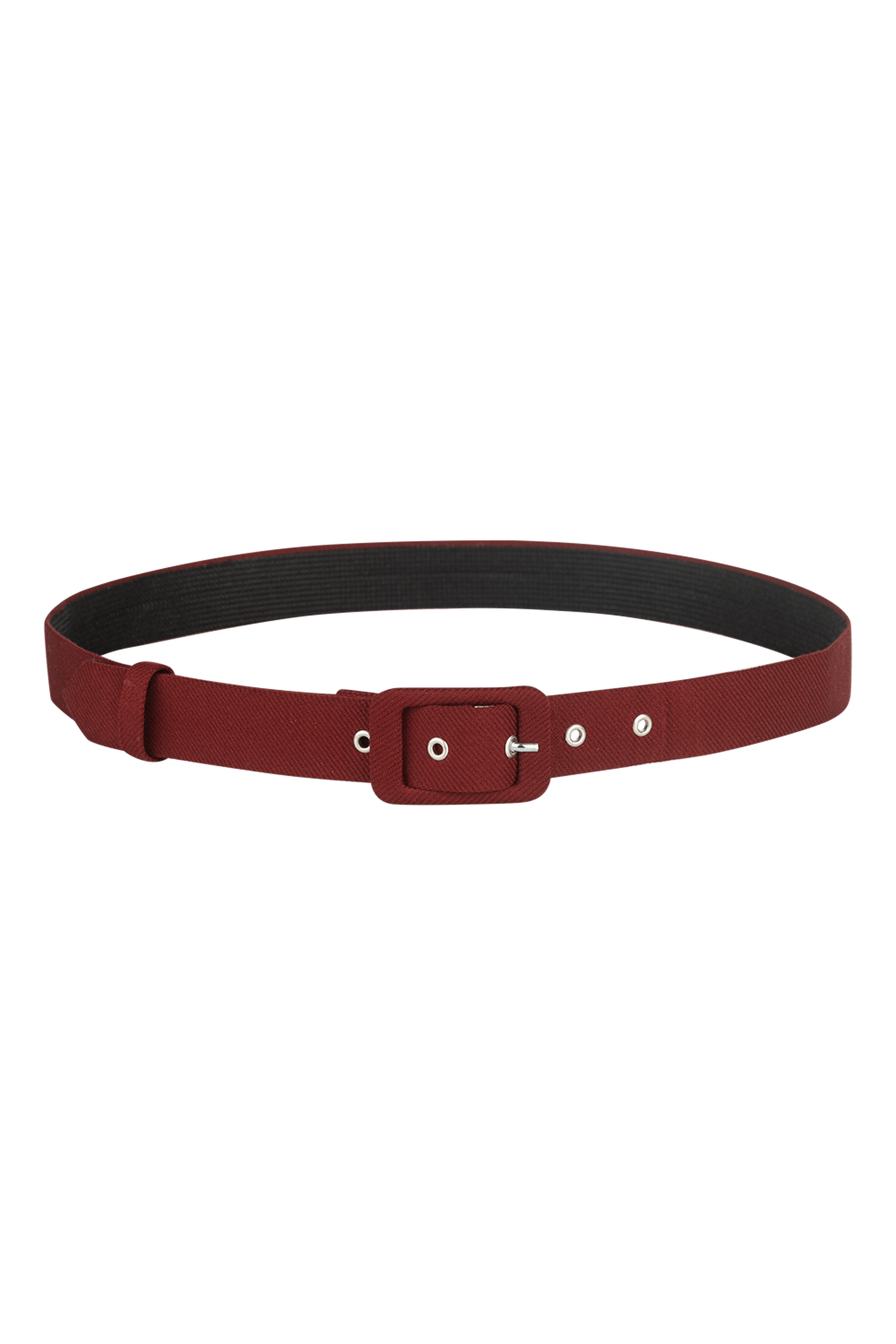 BELT IN BURGUNDY - ESSENTIALS